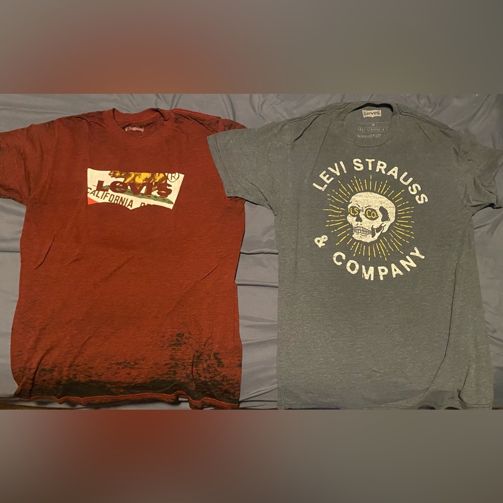 Lot of 2 men’s size medium Levi’s T shirts